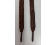 Cadarço Chato 10 mm - 72 pares - CAFÉ BROWN - 100% Algodão - Ref. 33222